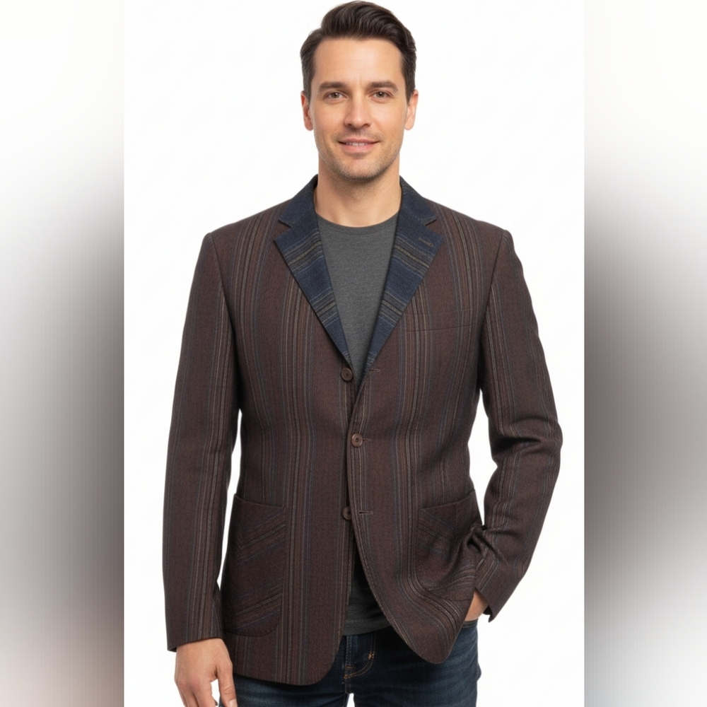 Elegant Striped Blazer for Men THX. STILL EXCELLENT QUALITY 54